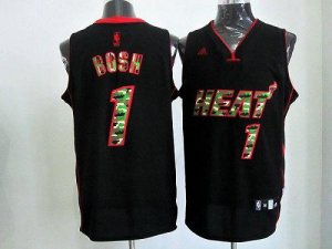 Jerseys Factory Cheap Heat #1 Chris Bosh Black Camo Fashion Embr