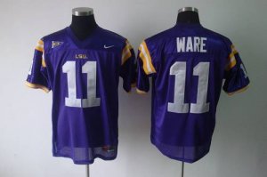 Jerseys Factory Cheap LSU Tigers #11 Spencer Ware Purple Embroid