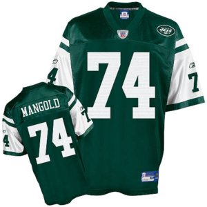 Jerseys Factory Cheap Jets #74 Nick Mangold Green Stitched NFL J