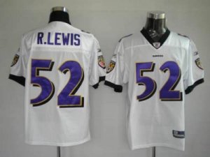 Jerseys Factory Cheap Ravens #52 R.Lewis White Embroidered Youth