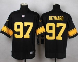 Jerseys Factory Cheap Nike Steelers #97 Cameron Heyward Black(Go