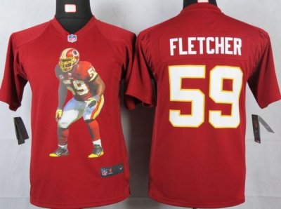 Jerseys Factory Cheap Nike Redskins #59 London Fletcher Burgundy