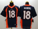 Jerseys Factory Cheap Nike Broncos #18 Peyton Manning Navy Blue
