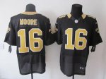 Jerseys Factory Cheap Nike Saints #16 Lance Moore Black Team Col