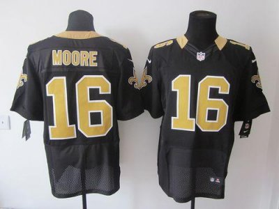 Jerseys Factory Cheap Nike Saints #16 Lance Moore Black Team Col