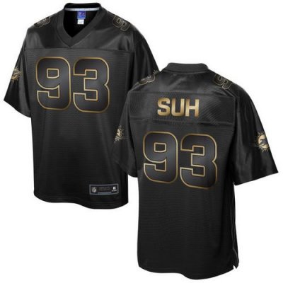 Jerseys Factory Cheap Nike Dolphins #93 Ndamukong Suh Pro Line B