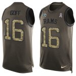 Jerseys Factory Cheap Nike Rams #16 Jared Goff Green Men's Stitc