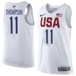 Jerseys Factory Cheap Nike Team USA #11 Klay Thompson White 2016