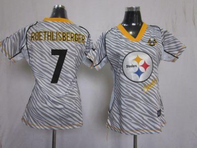Jerseys Factory Cheap Nike Steelers #7 Ben Roethlisberger Zebra