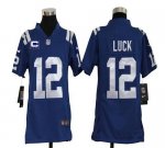 Jerseys Factory Cheap Nike Colts #12 Andrew Luck Royal Blue Team
