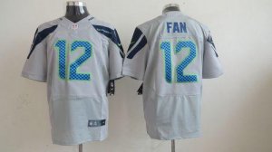 Jerseys Factory Cheap Nike Seahawks #12 Fan Grey Alternate Men's