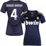 Jerseys Factory Cheap Women's Real Madrid #4 Sergio Ramos Away S