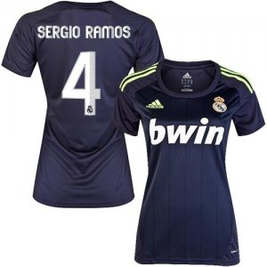 Jerseys Factory Cheap Women's Real Madrid #4 Sergio Ramos Away S