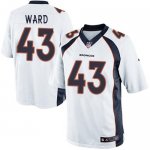 Jerseys Factory Cheap Nike Broncos #43 T.J. Ward White Men's Sti