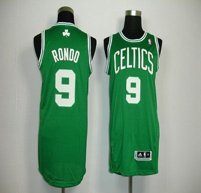 Jerseys Factory Cheap Revolution 30 Celtics #9 Rajon Rondo Green