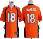 Jerseys Factory Cheap Nike Broncos #18 Peyton Manning Orange Tea