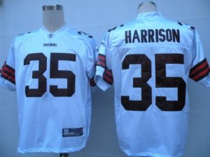 Jerseys Factory Cheap Browns #35 Jerome Harrison White Stitched