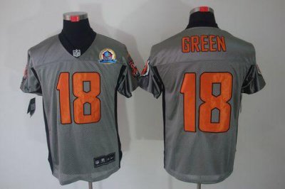 Jerseys Factory Cheap Nike Bengals #18 A.J. Green Grey Shadow Wi