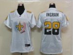 Jerseys Factory Cheap Nike Saints #28 Mark Ingram White Women's