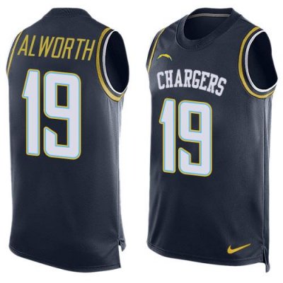 Jerseys Factory Cheap Nike Chargers #19 Lance Alworth Navy Blue
