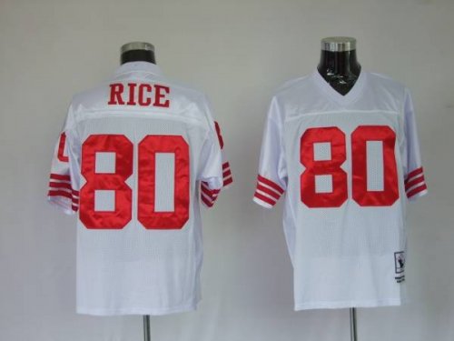 Jerseys Factory Cheap Mitchell and Ness 49ers Jerry Rice #80 Sti