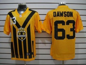 Jerseys Factory Cheap Nike Steelers #63 Dermontti Dawson Gold 19