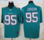 Jerseys Factory Cheap Nike Dolphins #95 Dion Jordan Aqua Green T