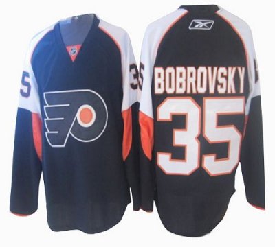 Jerseys Factory Cheap Flyers #35 Sergei Bobrovsky Black Embroide