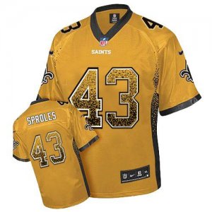 Jerseys Factory Cheap Nike Saints #43 Darren Sproles Gold Men's