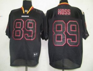 Jerseys Factory Cheap Redskins #89 Santana Moss Lights Out Black