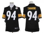 Jerseys Factory Cheap Nike Steelers #94 Lawrence Timmons Black T