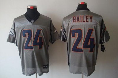 Jerseys Factory Cheap Nike Broncos #24 Champ Bailey Grey Shadow