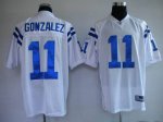 Jerseys Factory Cheap Colts #11 Anthony Gonzalez White Stitched