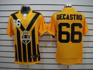 Jerseys Factory Cheap Nike Steelers #66 David DeCastro Gold 1933