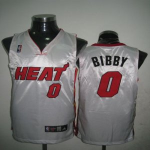 Jerseys Factory Cheap Heat #0 Bibby White Embroidered NBA Jersey