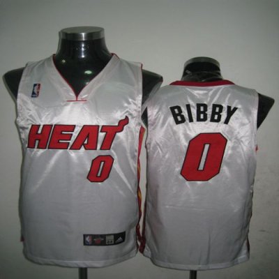 Jerseys Factory Cheap Heat #0 Bibby White Embroidered NBA Jersey
