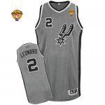 Jerseys Factory Cheap Spurs #2 Kawhi Leonard Grey Alternate Fina
