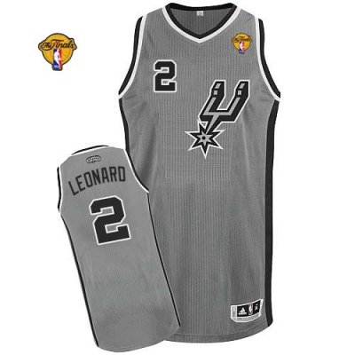 Jerseys Factory Cheap Spurs #2 Kawhi Leonard Grey Alternate Fina