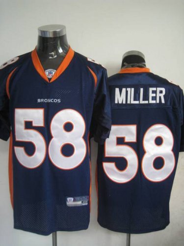 Jerseys Factory Cheap Broncos #58 Von Miller Blue Stitched NFL J