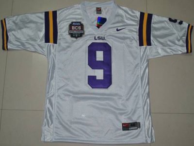 Jerseys Factory Cheap LSU Tigers #9 Jordan Jefferson 2012 BCS Ch