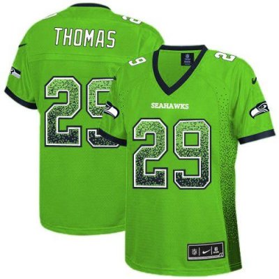 Jerseys Factory Cheap Nike Seahawks #29 Earl Thomas Green Women'