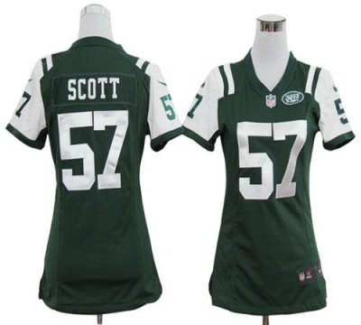 Jerseys Factory Cheap Nike Jets #57 Bart Scott Green Team Color