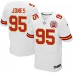 Jerseys Factory Cheap Nike Chiefs #95 Chris Jones White Men's St