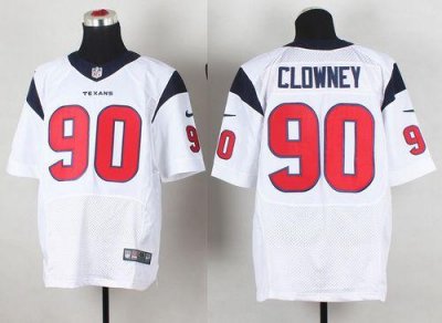 Jerseys Factory Cheap Nike Texans #90 Jadeveon Clowney White Men