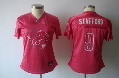 Jerseys Factory Cheap Lions #9 Matthew Stafford Pink 2011 Women'