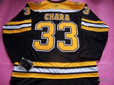 Jerseys Factory Cheap Bruins #33 Zdeno Chara Embroidered Black N