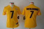 Jerseys Factory Cheap Nike Steelers #7 Ben Roethlisberger Gold W