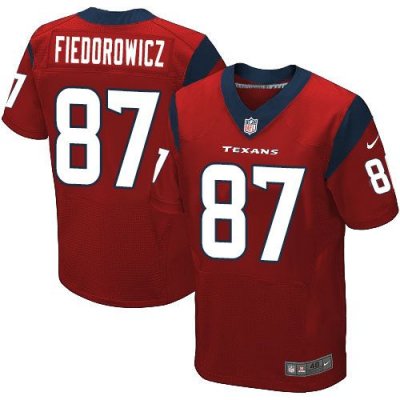 Jerseys Factory Cheap Nike Texans #87 C.J. Fiedorowicz Red Alter