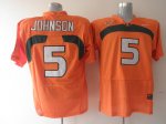 Jerseys Factory Cheap Hurricanes #5 Andre Johnson Orange Embroid