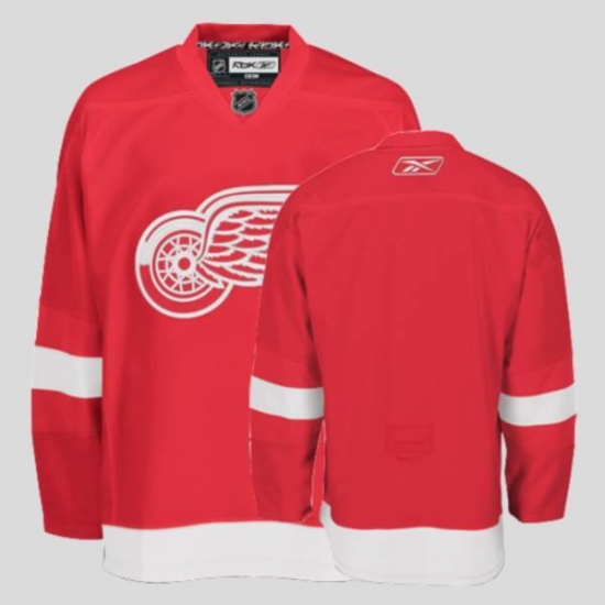 Jerseys Factory Cheap Red Wings Blank Embroidered Red NHL Jersey - Click Image to Close